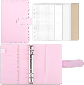 Amazon.co.jp: Sitengle A6 バインダー 6穴 予算バインダー PUレザー